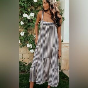Jenni Kayne Striped Summer Dress Navy And White Striped
